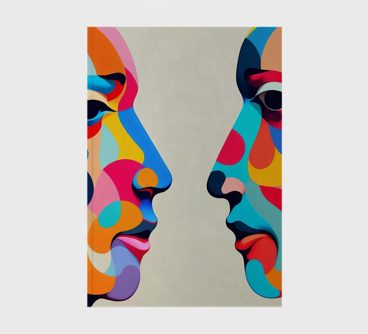 Mirror_image_colourful_1 notebook by AI-Portraits by LK