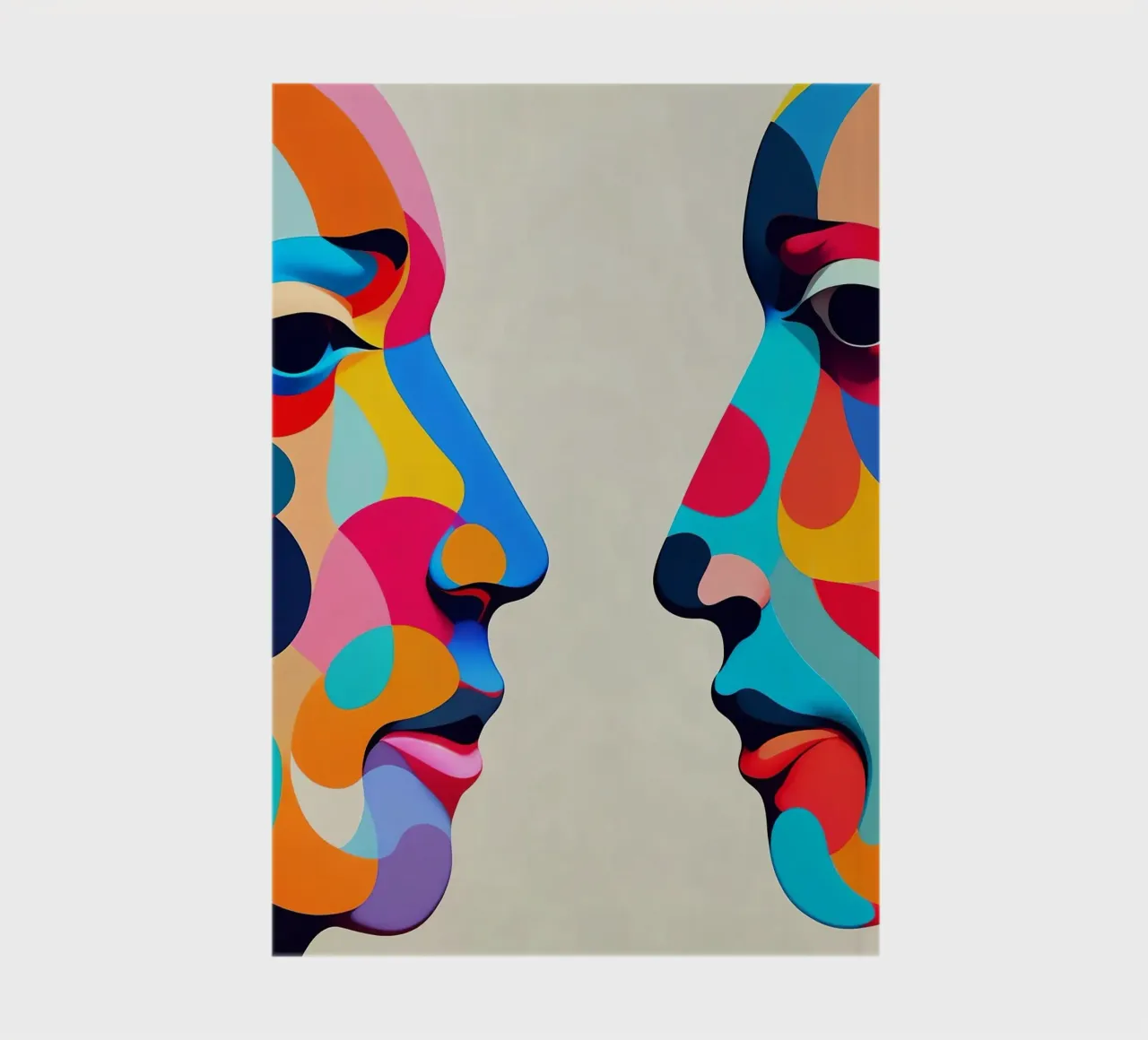 Mirror_image_colourful_1 notebook by AI-Portraits by LK