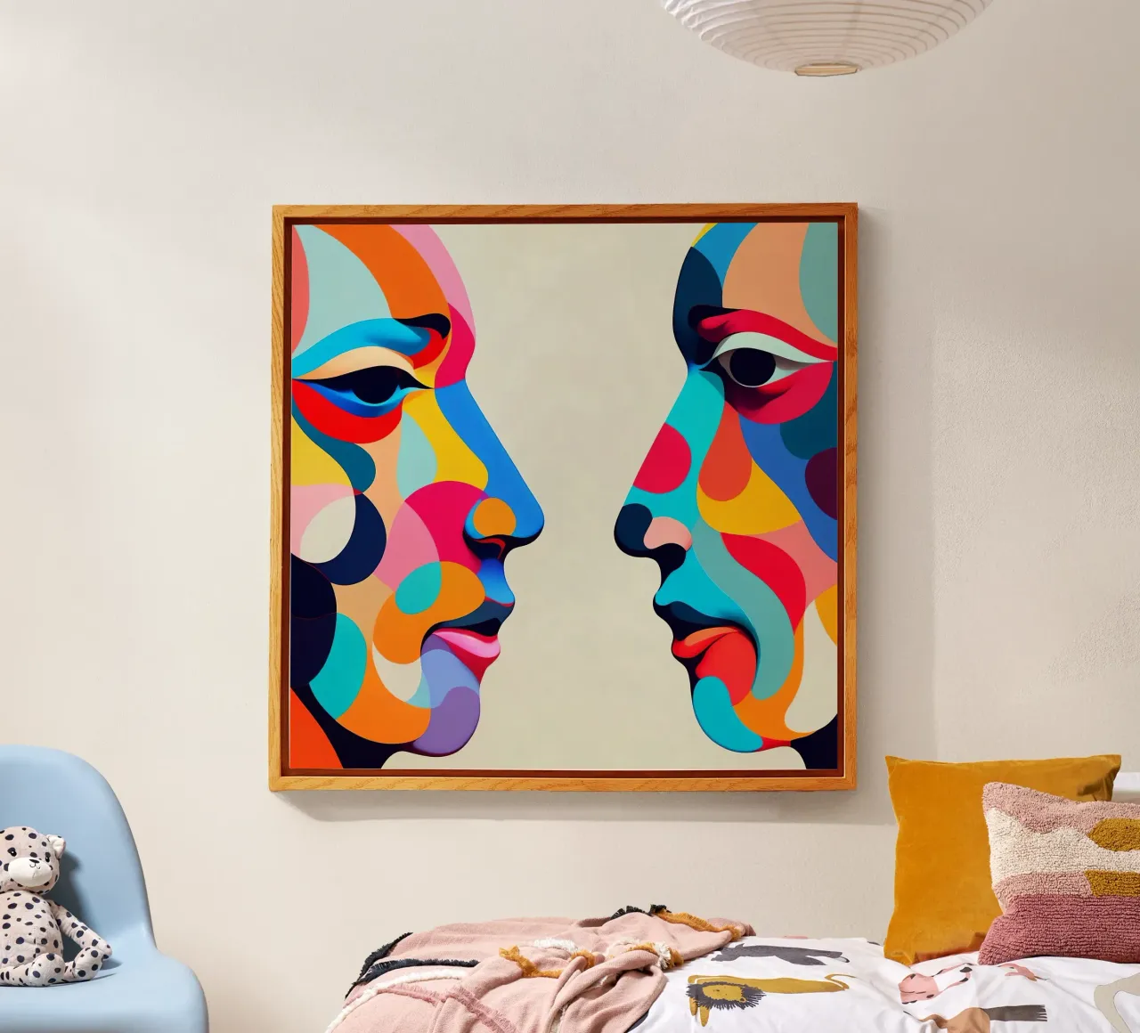 Immagine_specchio_colorata_1 plexiglass da AI-Portraits by LK