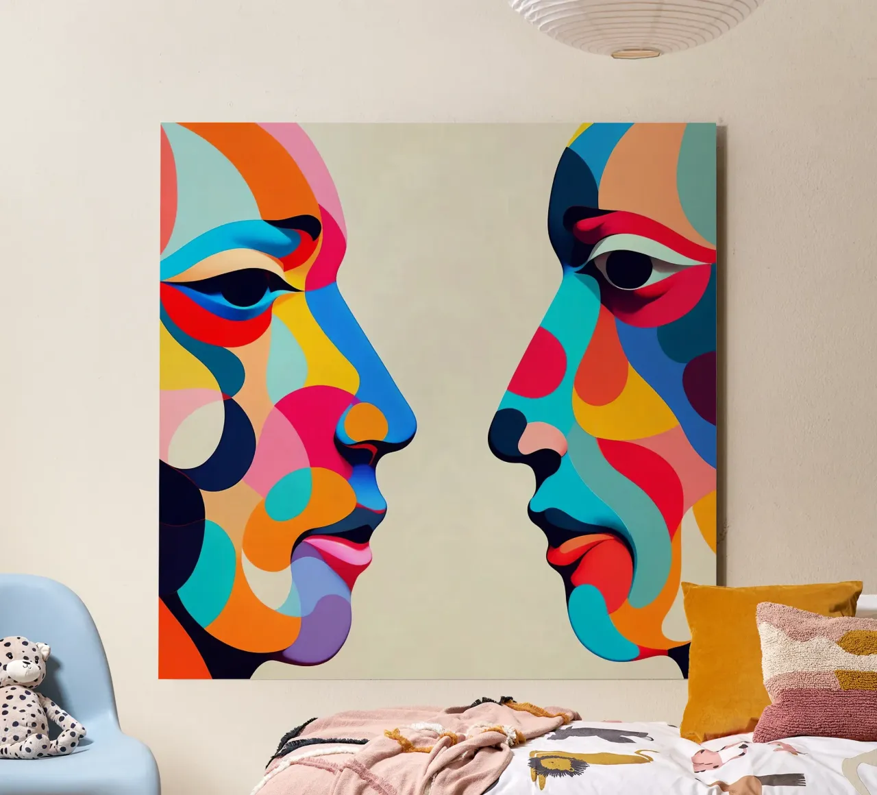Immagine_specchio_colorata_1 alluminio dibond da AI-Portraits by LK