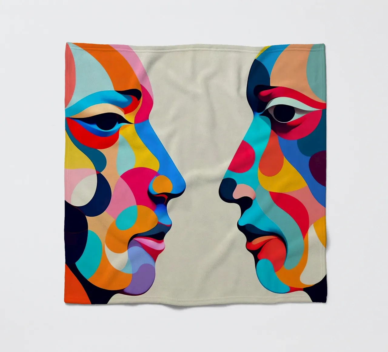 Immagine_specchio_colorata_1 coperta in pile da AI-Portraits by LK