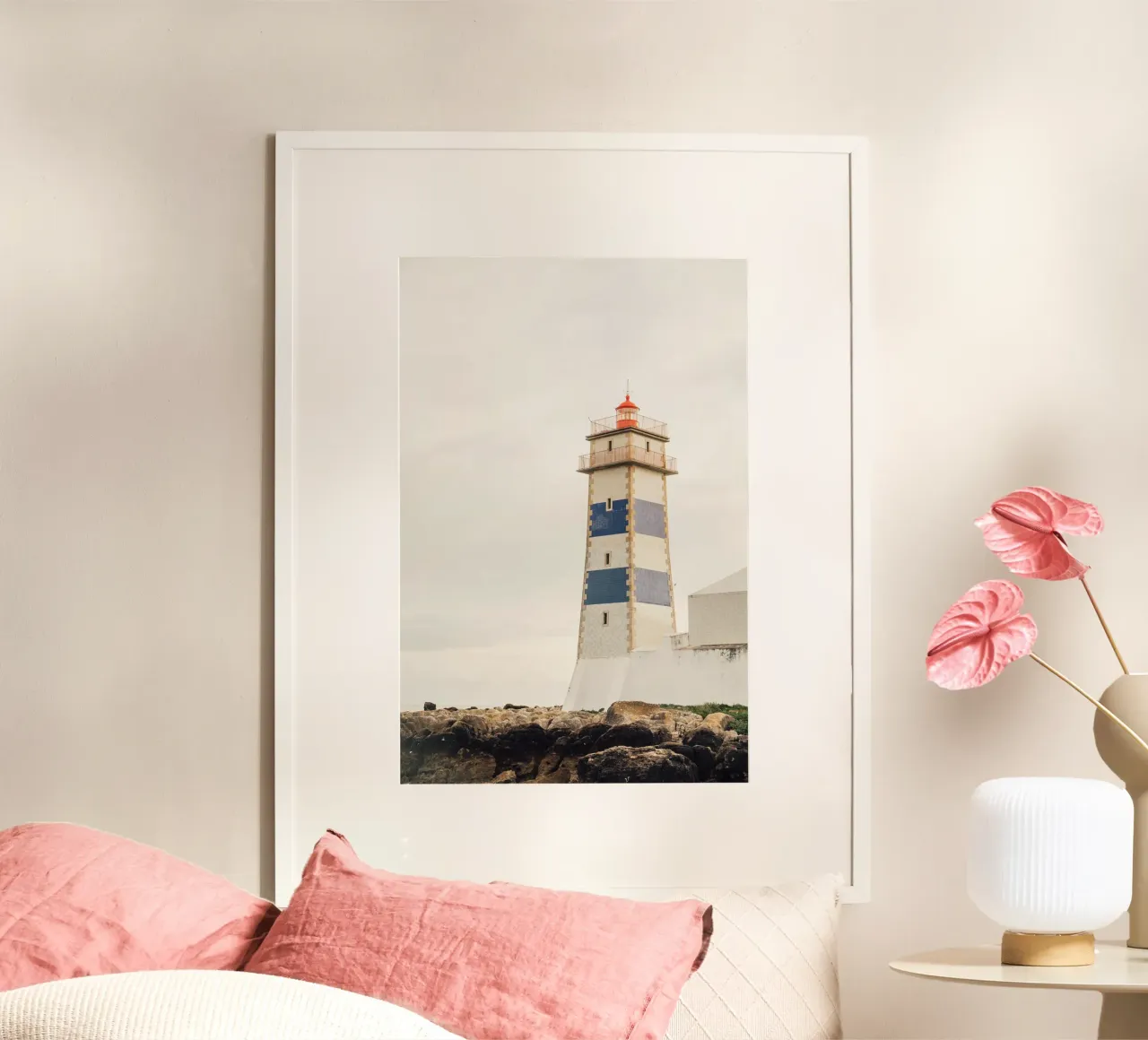 Nautical Portugal Lighthouse poster da patiphotography