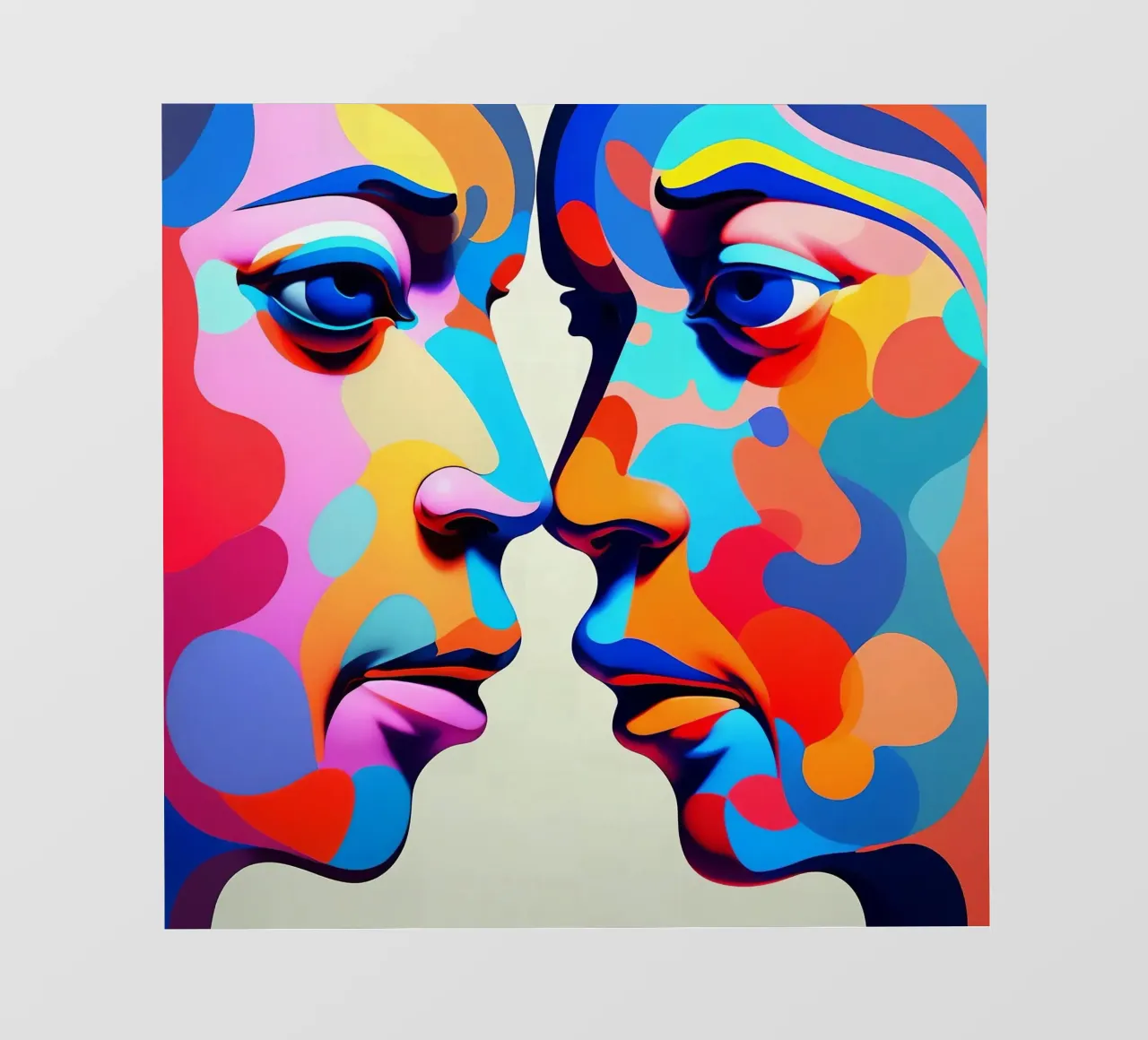 Immagine_specchio_colorata_2 telo in pvc da AI-Portraits by LK