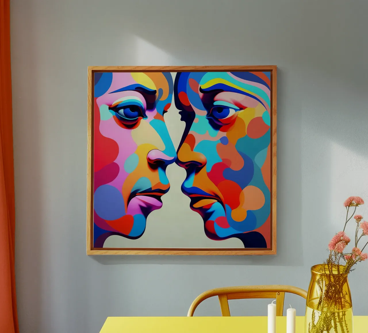 Immagine_specchio_colorata_2 plexiglass da AI-Portraits by LK