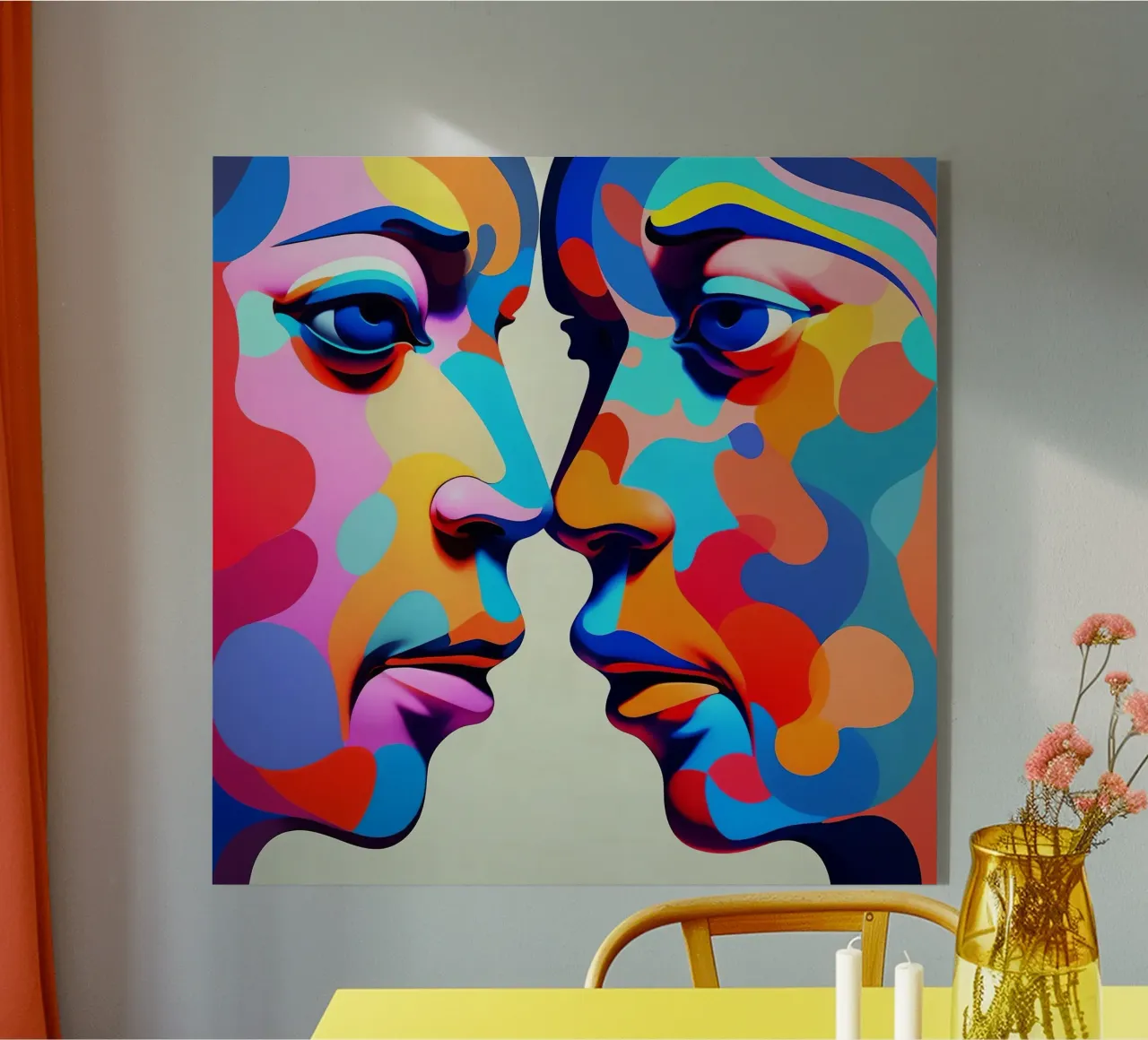 Immagine_specchio_colorata_2 plexiglass da AI-Portraits by LK