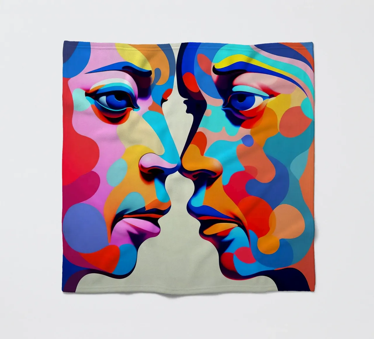 Immagine_specchio_colorata_2 coperta in pile da AI-Portraits by LK
