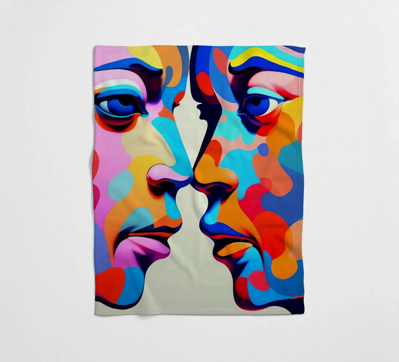 Immagine_specchio_colorata_2 coperta in pile da AI-Portraits by LK