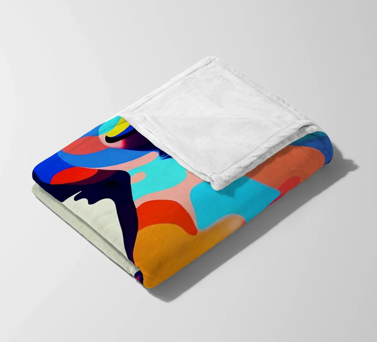 Immagine_specchio_colorata_2 coperta in pile da AI-Portraits by LK