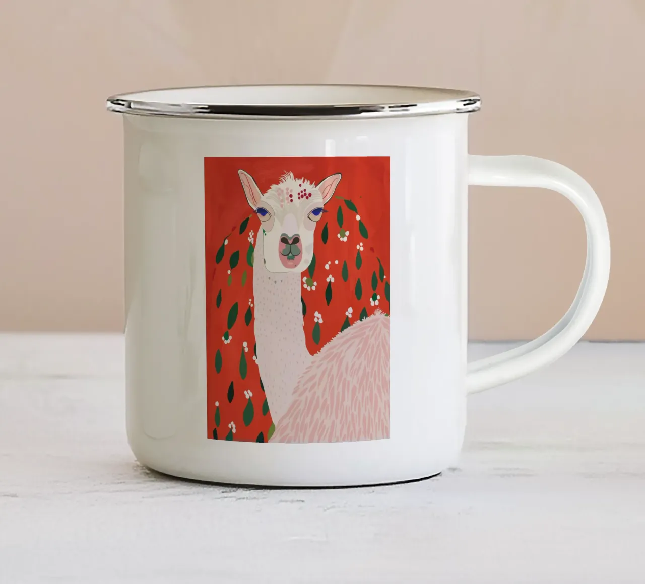 Chiamata tazza in smalto da ArtsySesta