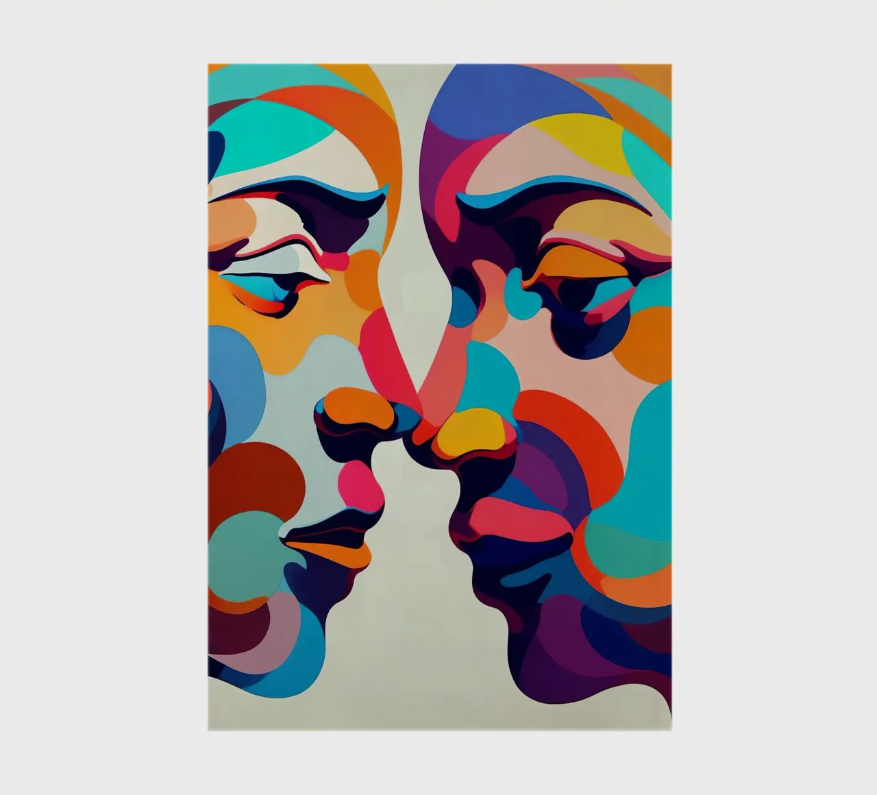 Mirror_image_colourful_3 notebook by AI-Portraits by LK