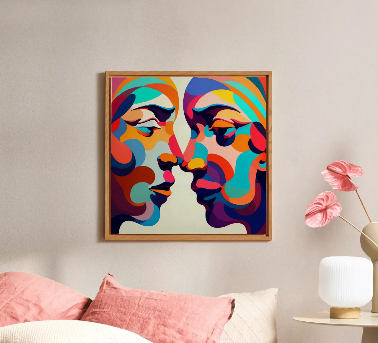 Immagine_specchio_colorata_3 alluminio dibond da AI-Portraits by LK