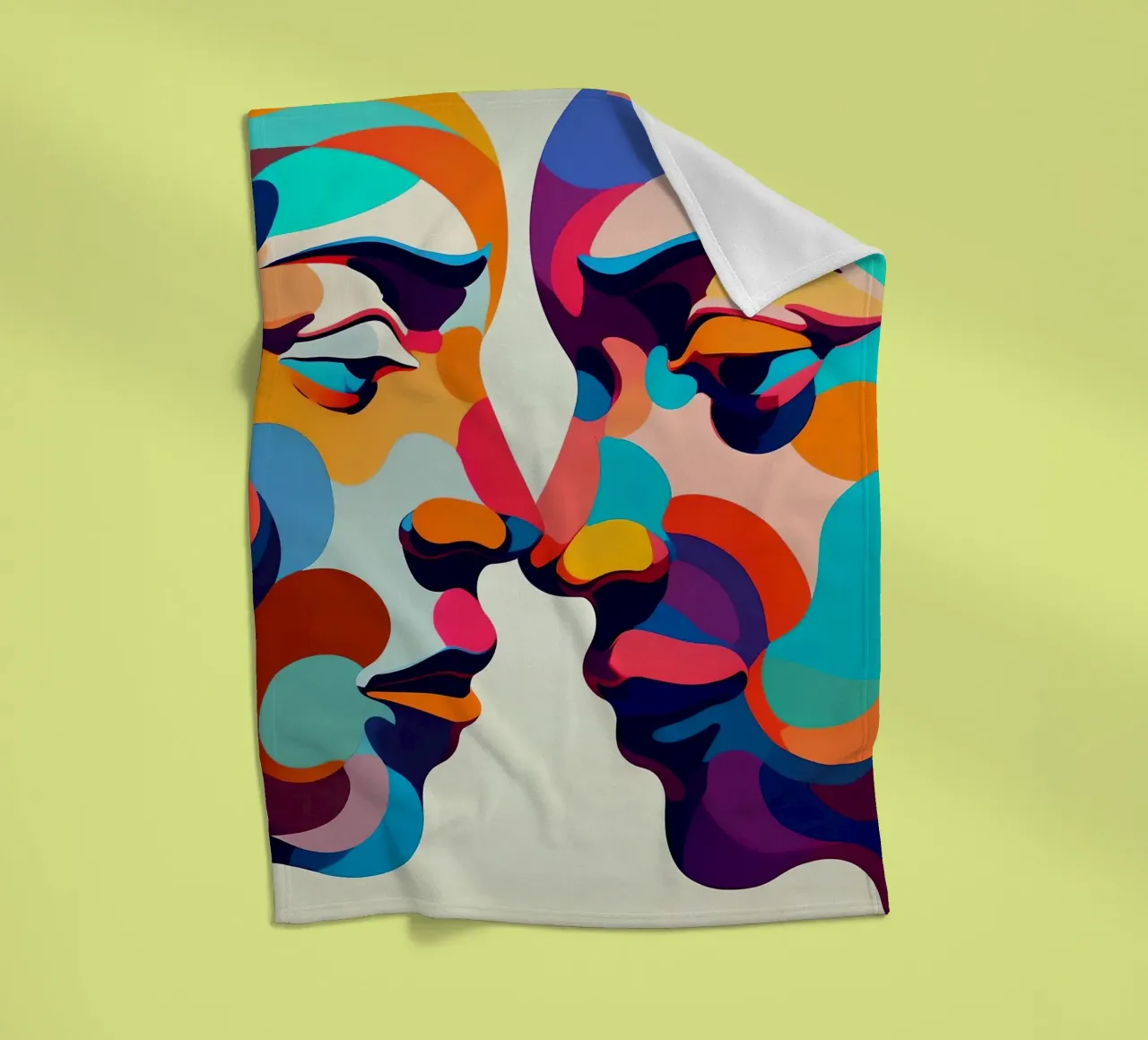 Immagine_specchio_colorata_3 coperta in pile da AI-Portraits by LK