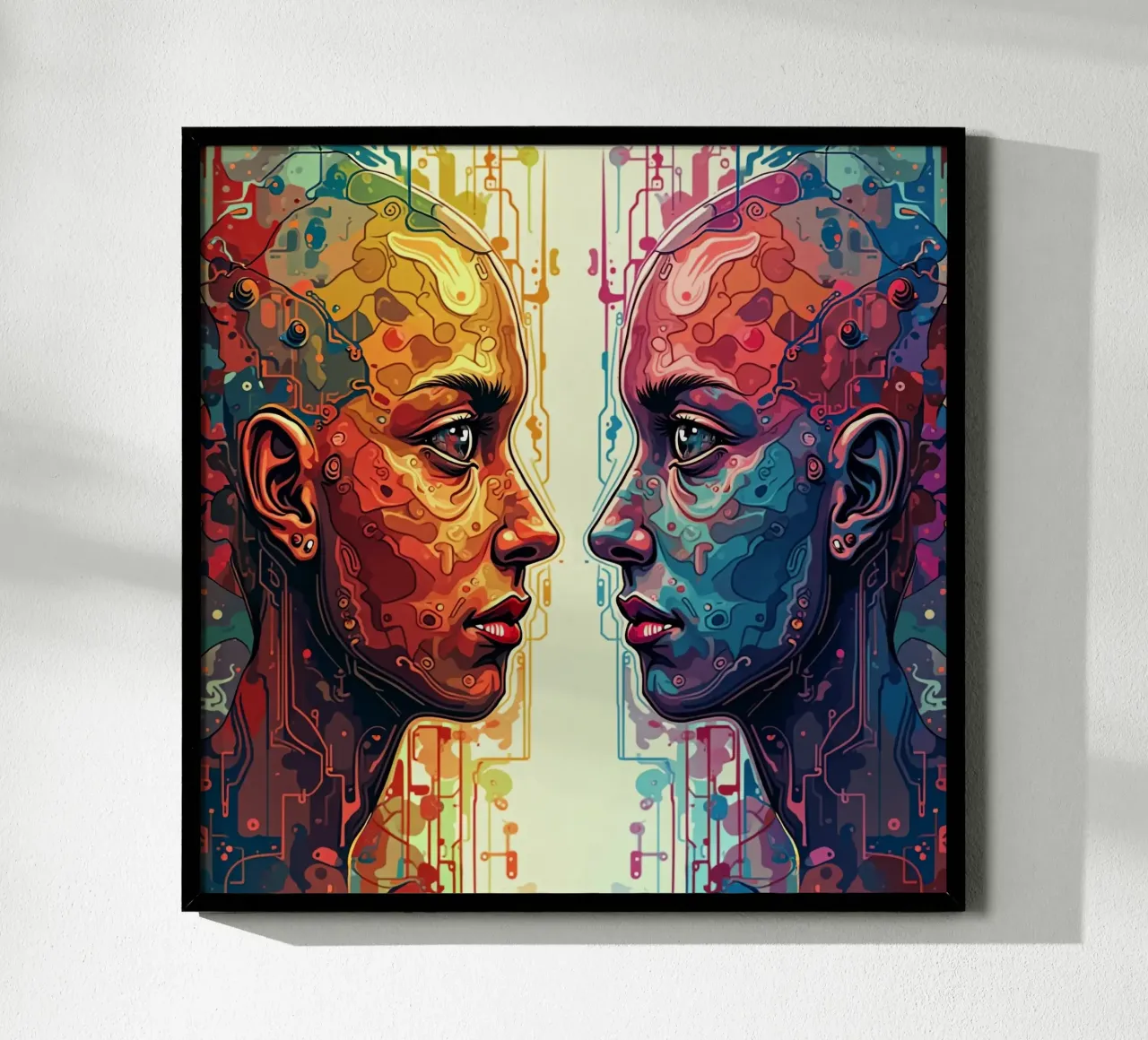 Immagine_specchio_colorata_4 carta hahnemühle da AI-Portraits by LK