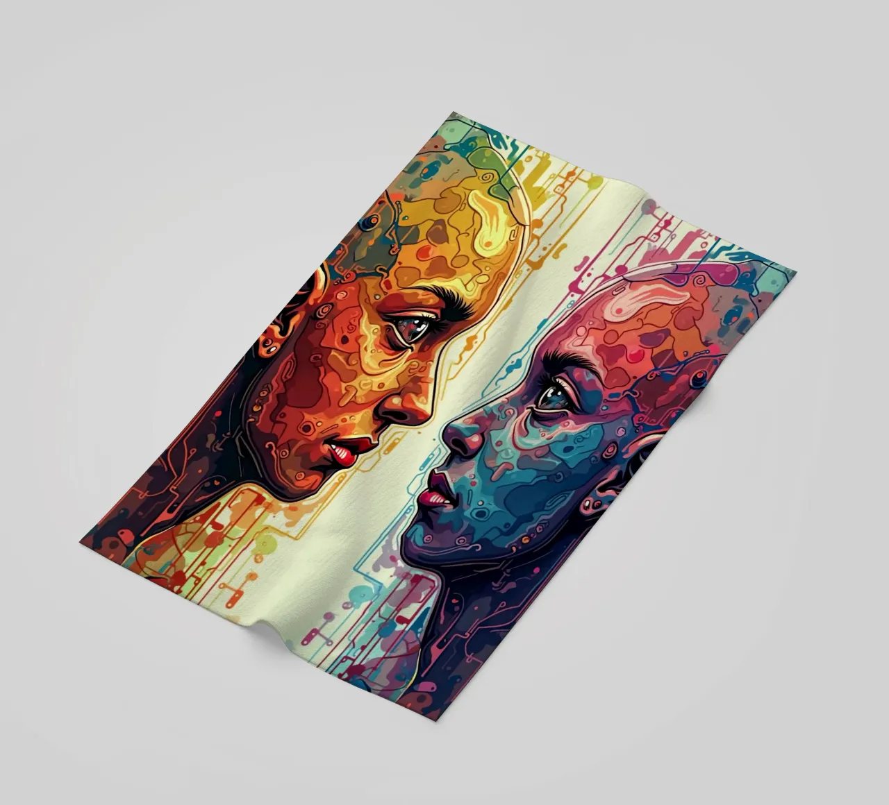 Immagine_specchio_colorata_4 telo mare da AI-Portraits by LK