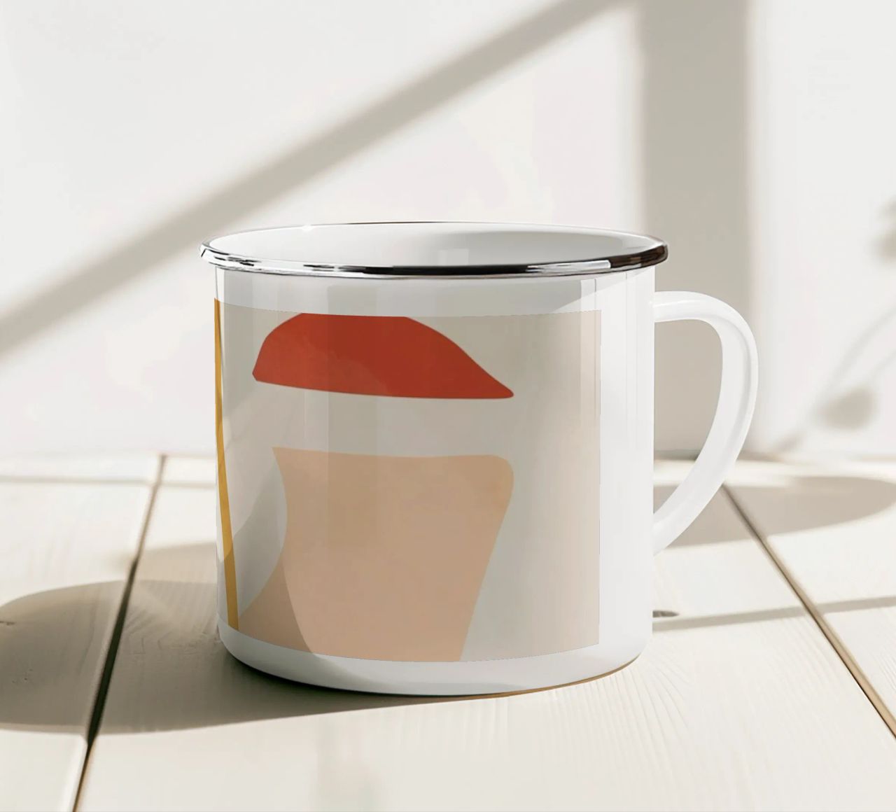 Forme astratte 20 tazza in smalto da ThingDesign