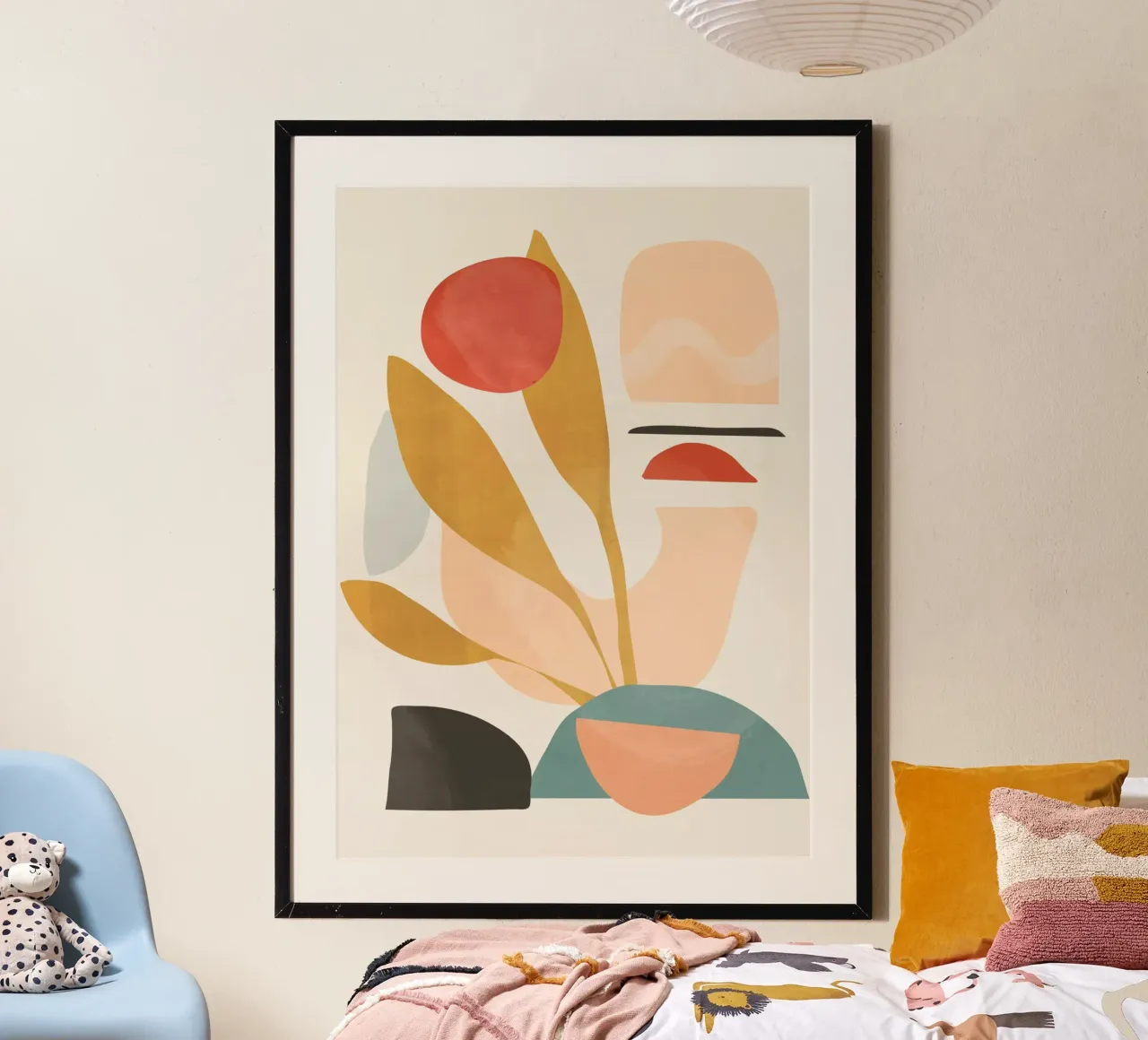 Forme astratte 20 poster con telaio in alluminio da ThingDesign