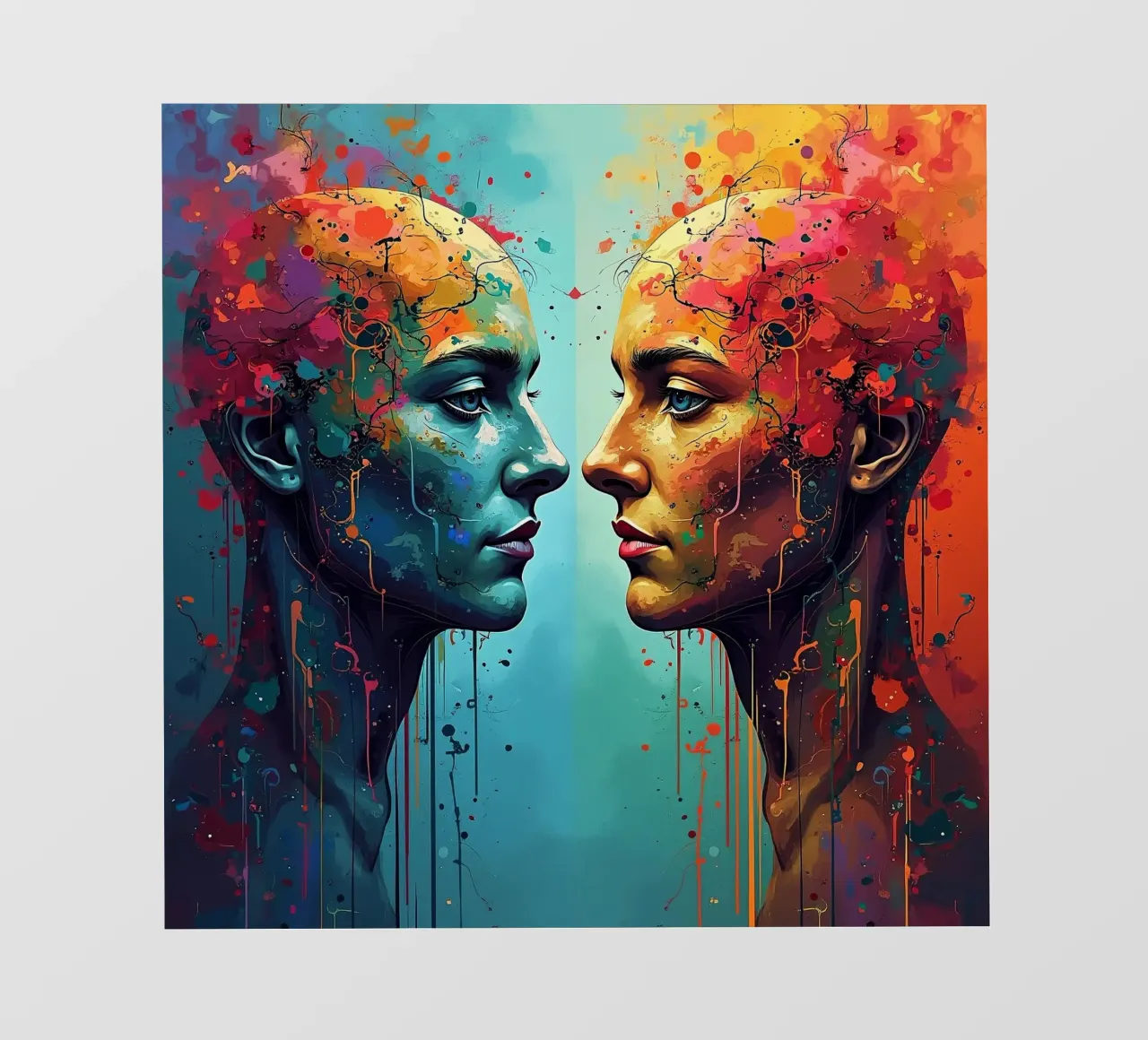 Immagine_specchio_colorata_5 telo in pvc da AI-Portraits by LK