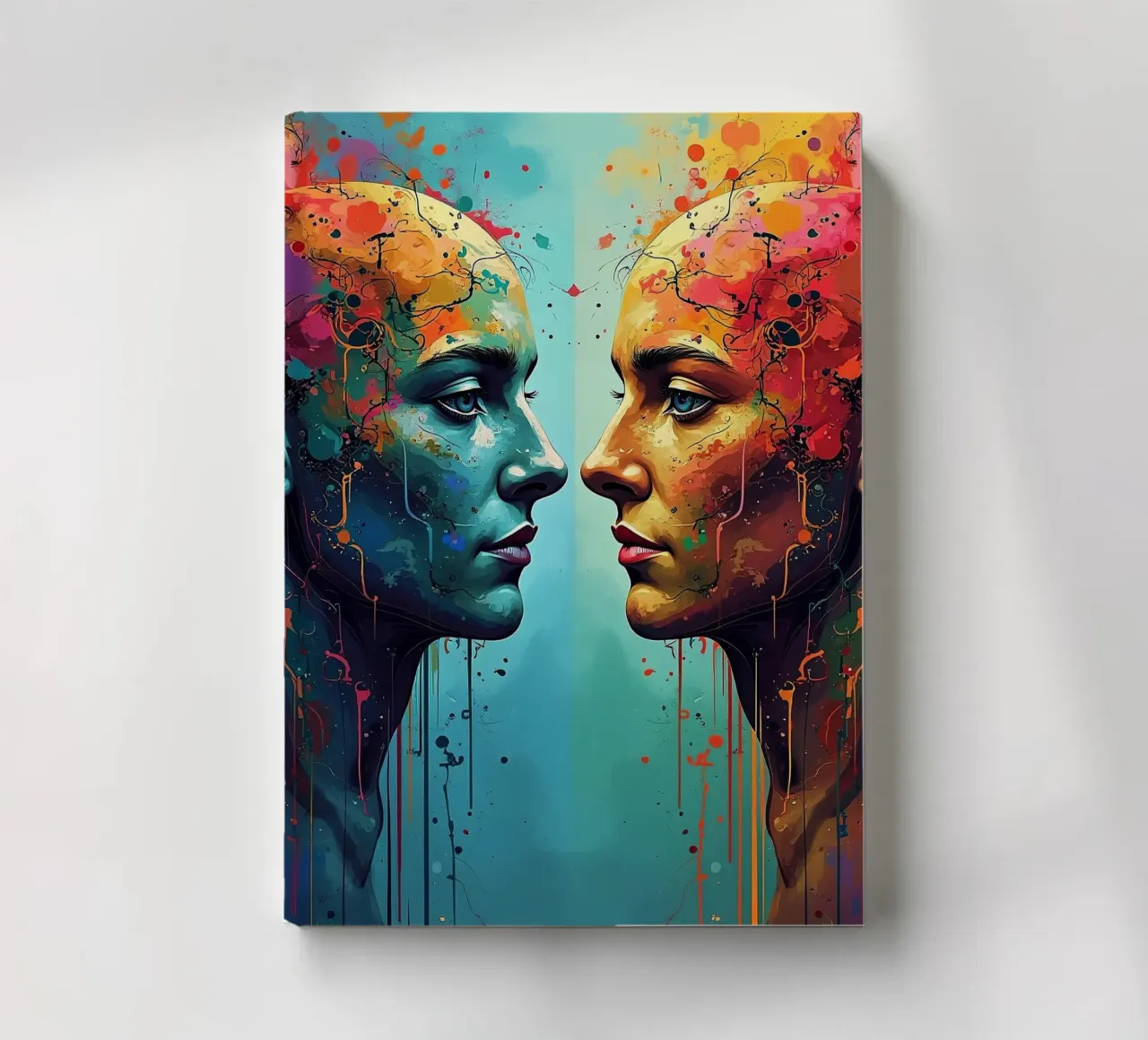 Mirror_image_colourful_5 notebook by AI-Portraits by LK