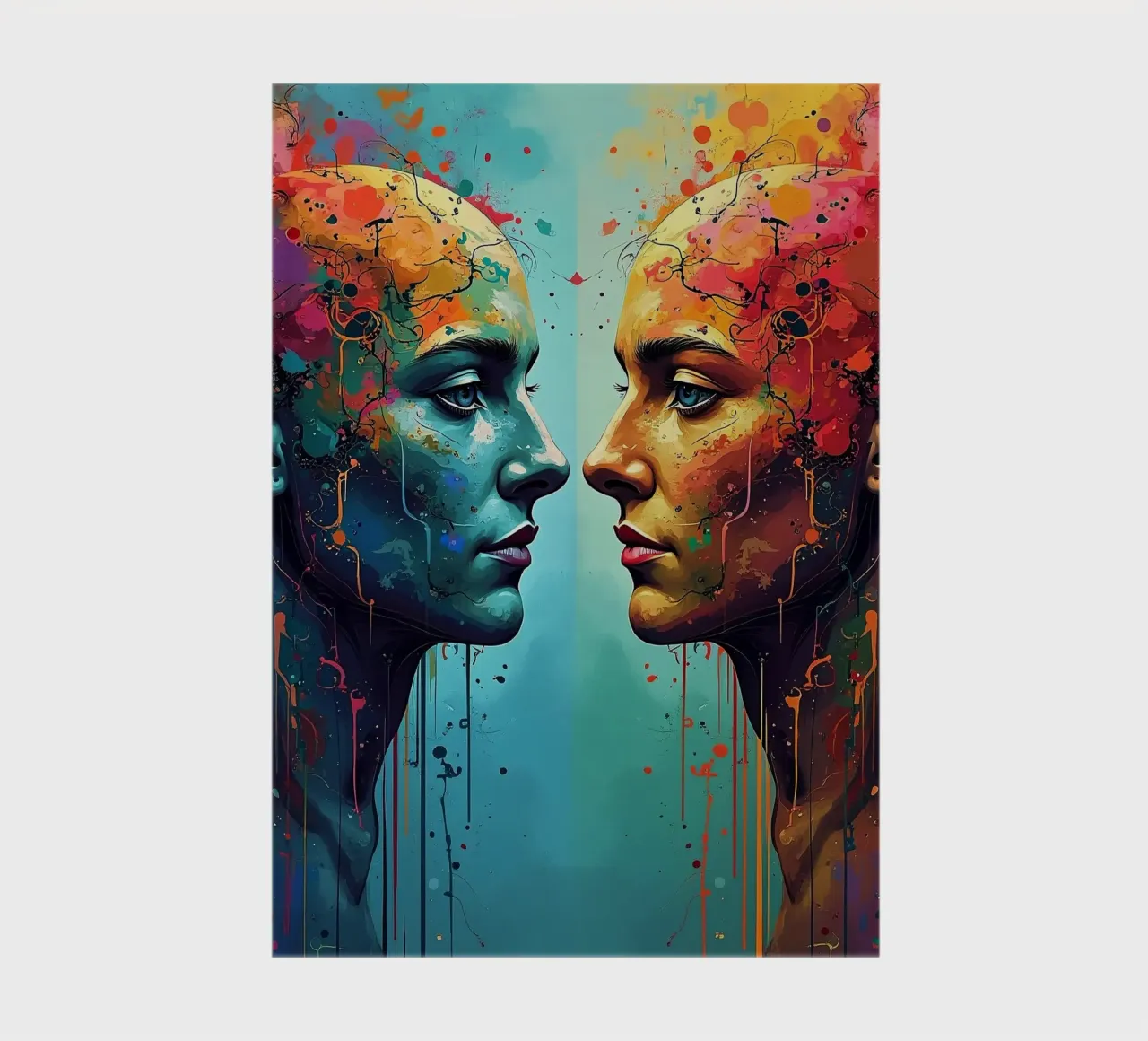 Mirror_image_colourful_5 notebook by AI-Portraits by LK