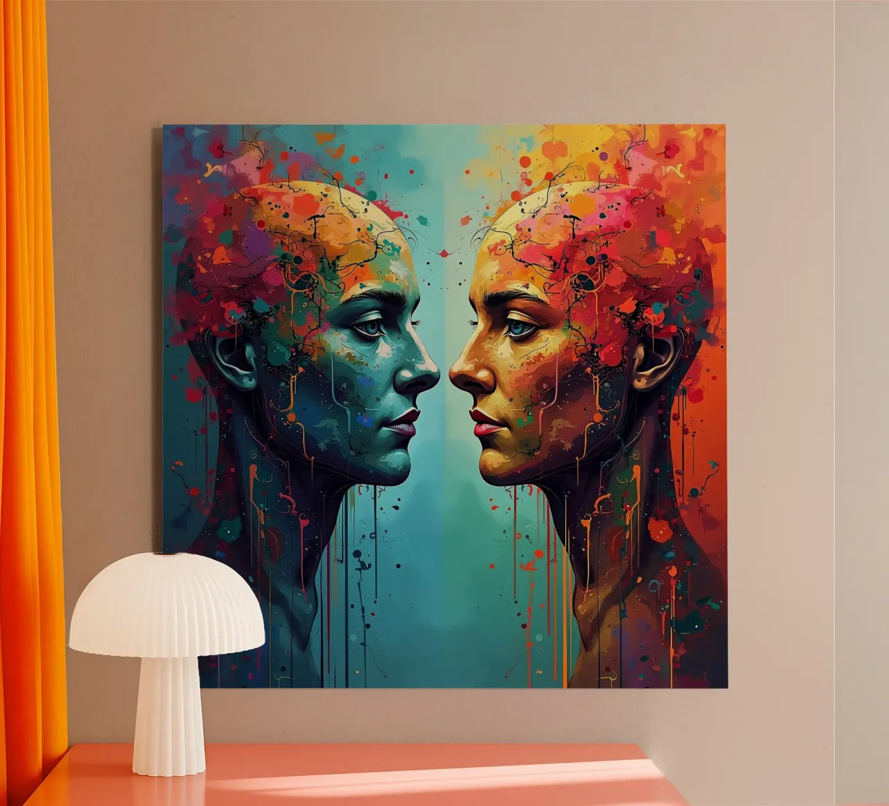 Immagine_specchio_colorata_5 alluminio dibond da AI-Portraits by LK