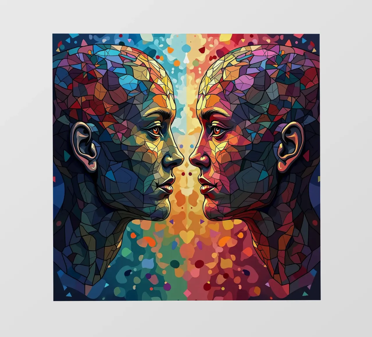 Immagine_specchio_colorata_6 telo in pvc da AI-Portraits by LK