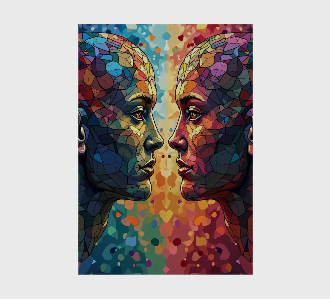 Mirror_image_colourful_6 notebook by AI-Portraits by LK