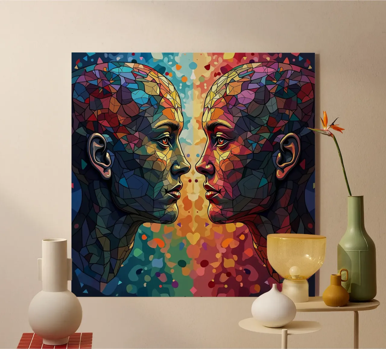 Immagine_specchio_colorata_6 plexiglass da AI-Portraits by LK