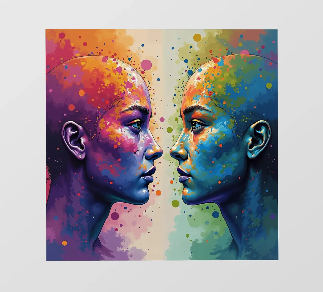 Immagine_specchio_colorata_7 telo in pvc da AI-Portraits by LK