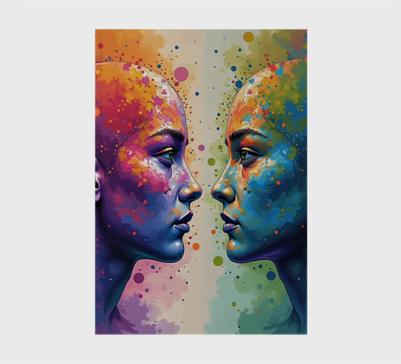 Mirror_image_colourful_7 notebook by AI-Portraits by LK