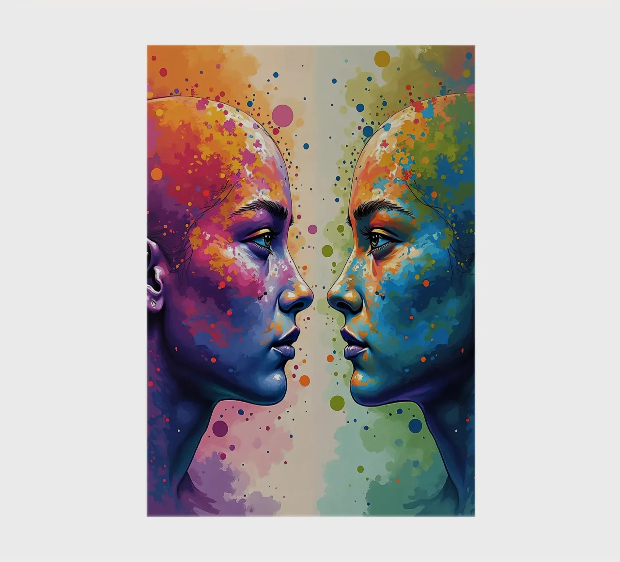 Mirror_image_colourful_7 notebook by AI-Portraits by LK