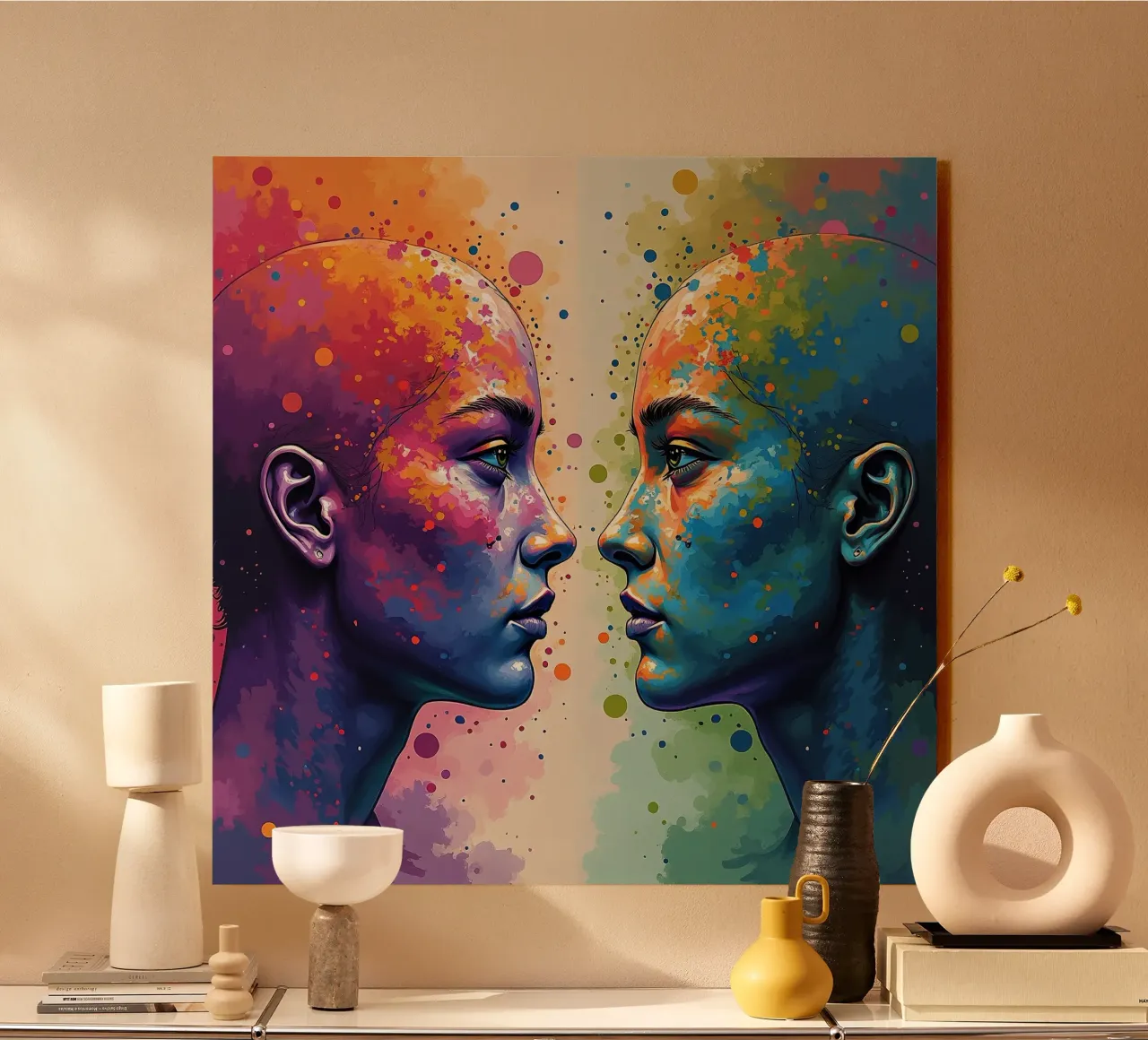 Immagine_specchio_colorata_7 alluminio dibond da AI-Portraits by LK