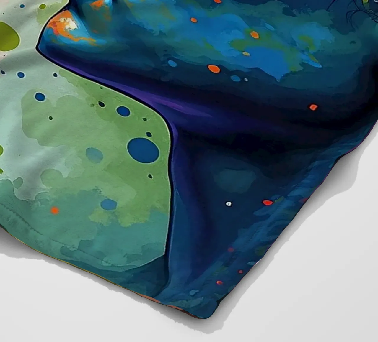 Immagine_specchio_colorata_7 coperta in pile da AI-Portraits by LK