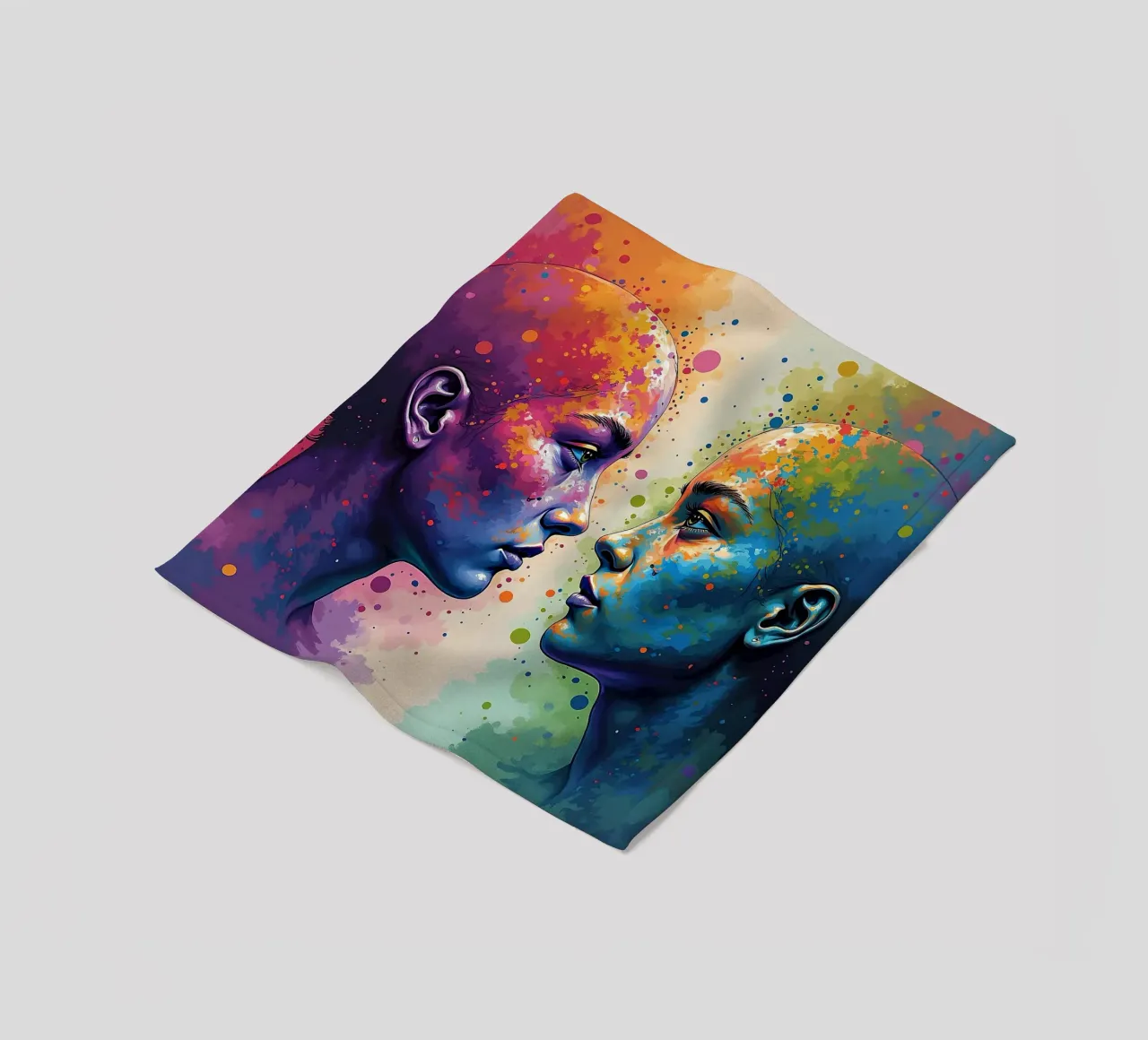 Immagine_specchio_colorata_7 coperta in pile da AI-Portraits by LK