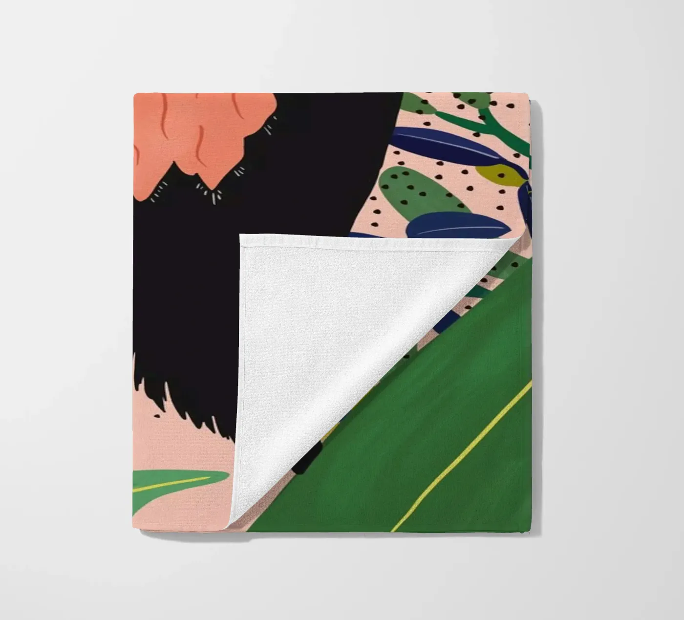 Bisonte floreale telo mare da ArtsySesta