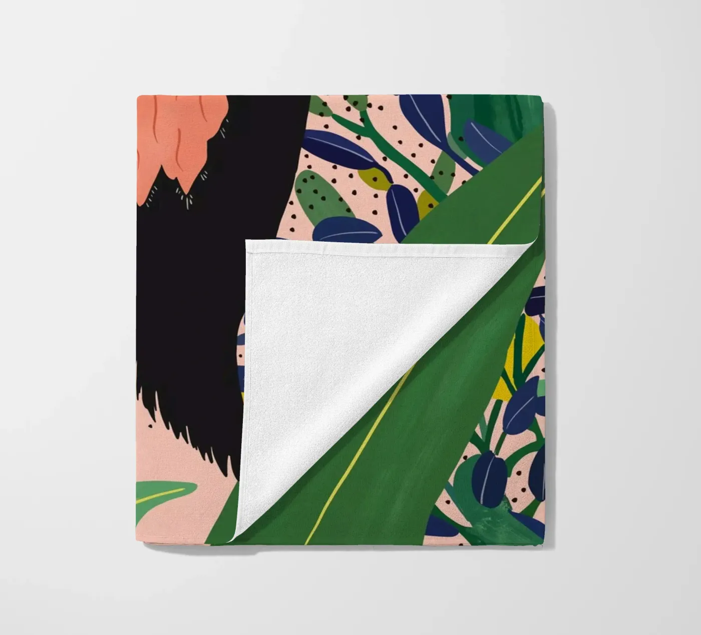 Bisonte floreale telo mare da ArtsySesta