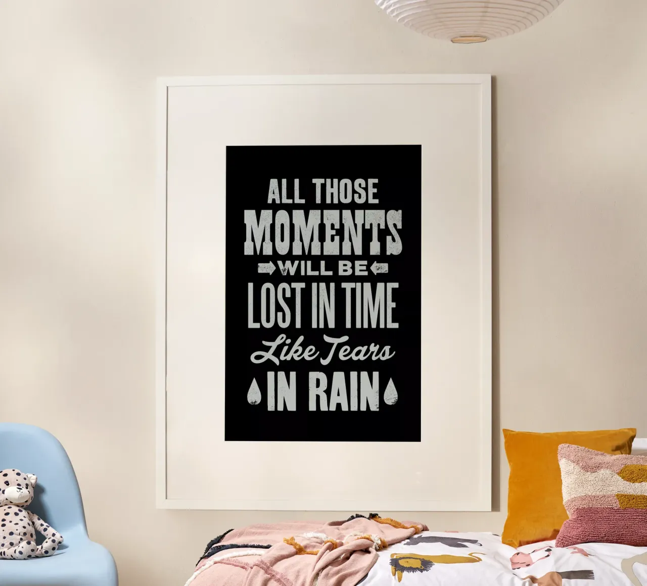 BLADE RUNNER poster con telaio in alluminio da The Indoor Type