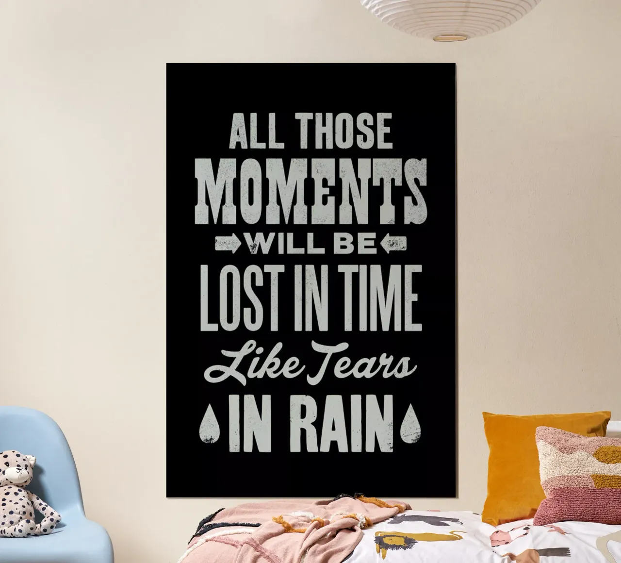 BLADE RUNNER poster con telaio in alluminio da The Indoor Type