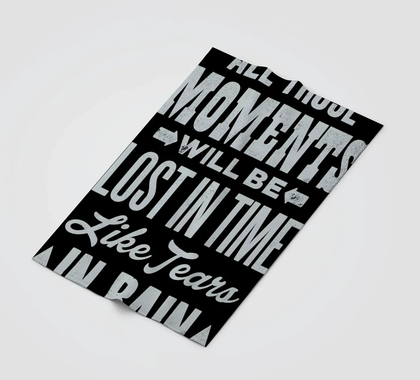 BLADE RUNNER fleece blanket by The Indoor Type