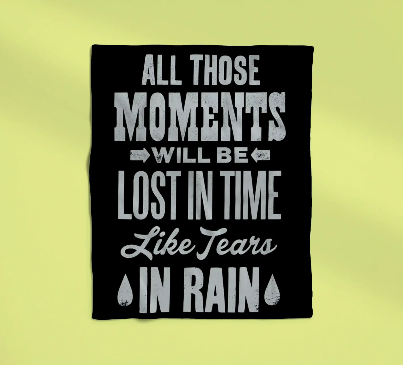 BLADE RUNNER fleece blanket by The Indoor Type