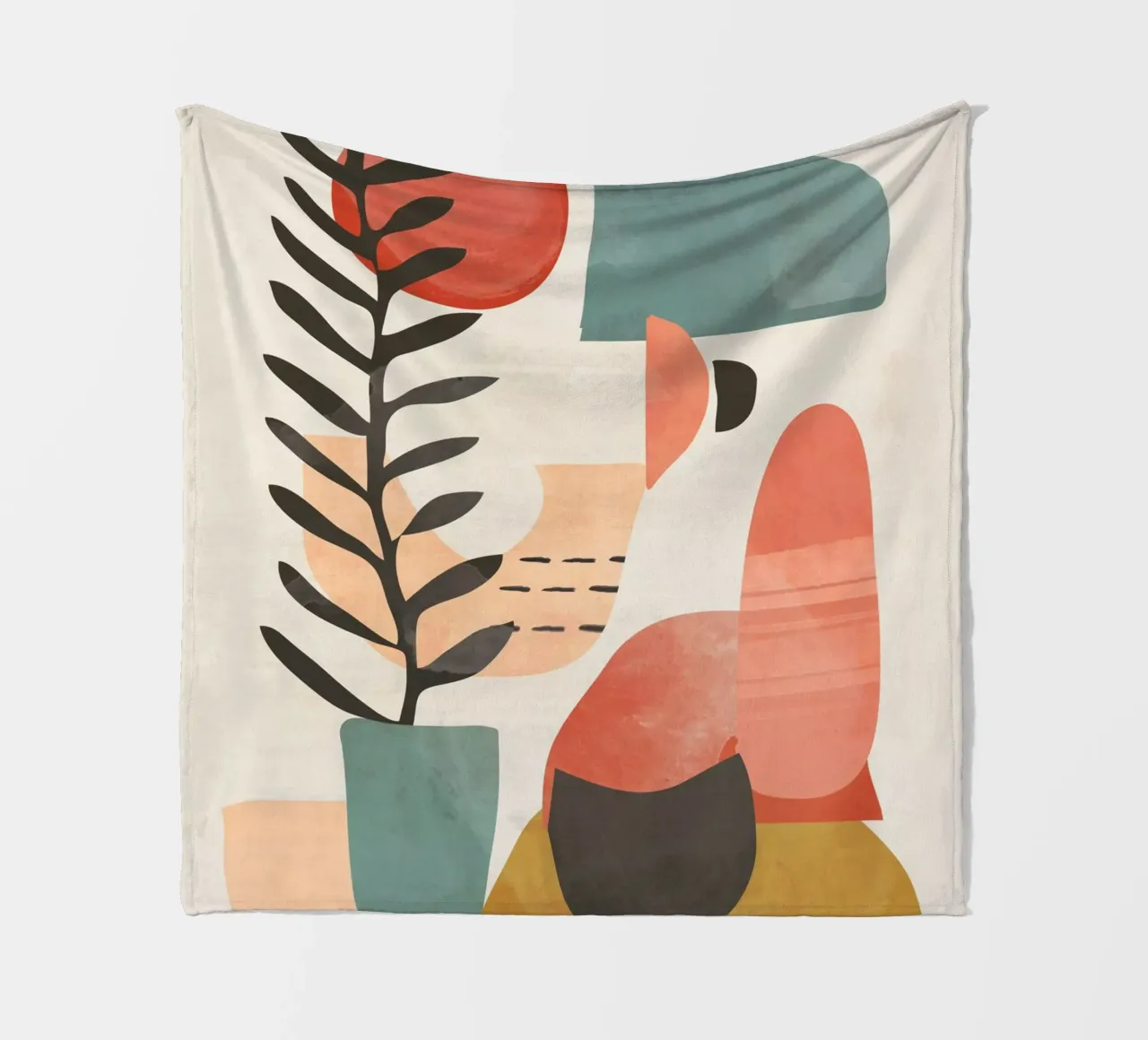 Abstrakte Formen 21 Fleecedecke von ThingDesign