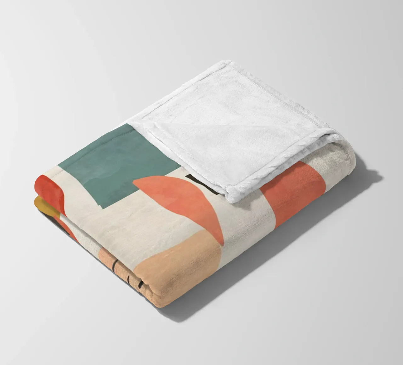 Abstrakte Formen 21 Fleecedecke von ThingDesign
