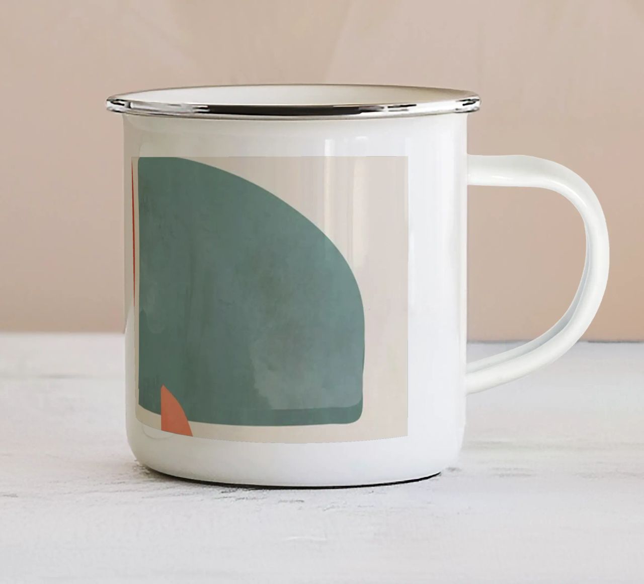 Forme astratte 21 tazza in smalto da ThingDesign