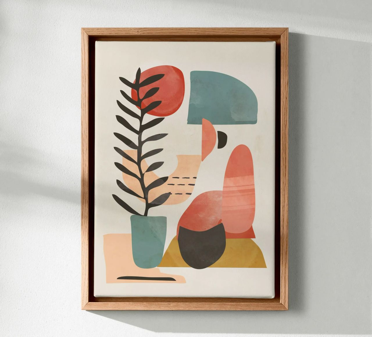 Abstract Shapes 21 canvas by ThingDesign