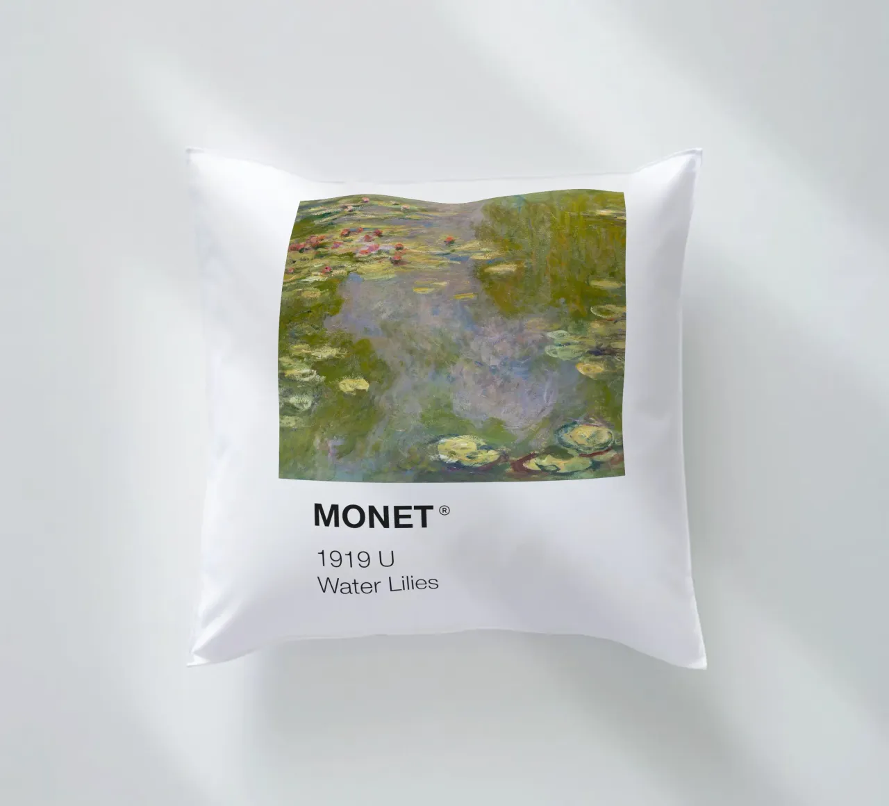 Pantone Monet cuscino da Vintagrafica