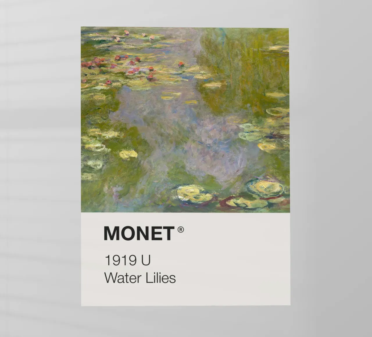 Pantone Monet pellicola backlit da Vintagrafica