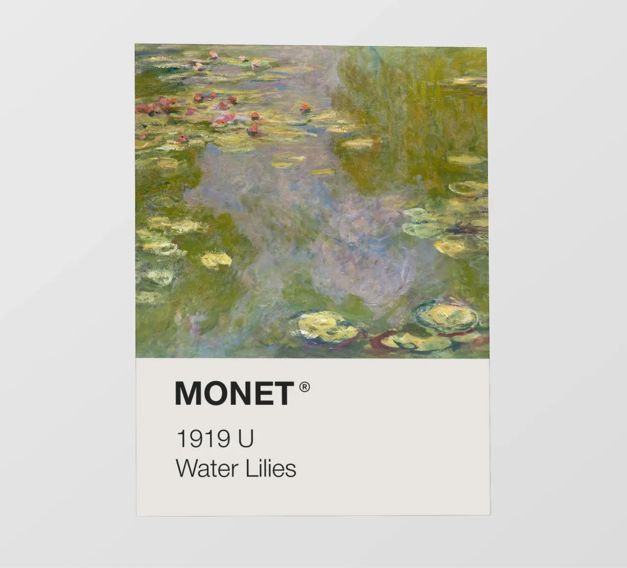 Pantone Monet pellicola backlit da Vintagrafica