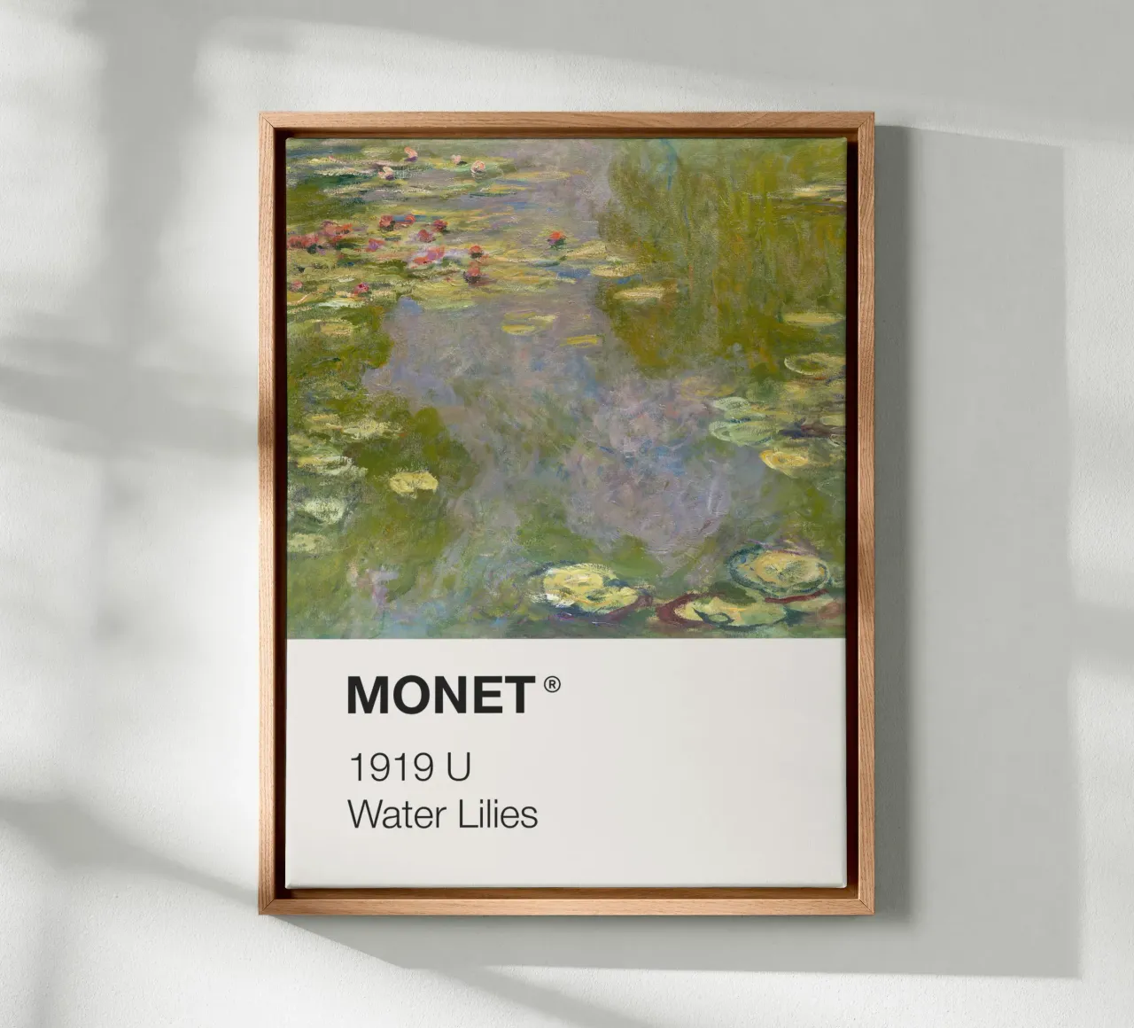 Pantone Monet tela con Cornice a cassetta da Vintagrafica