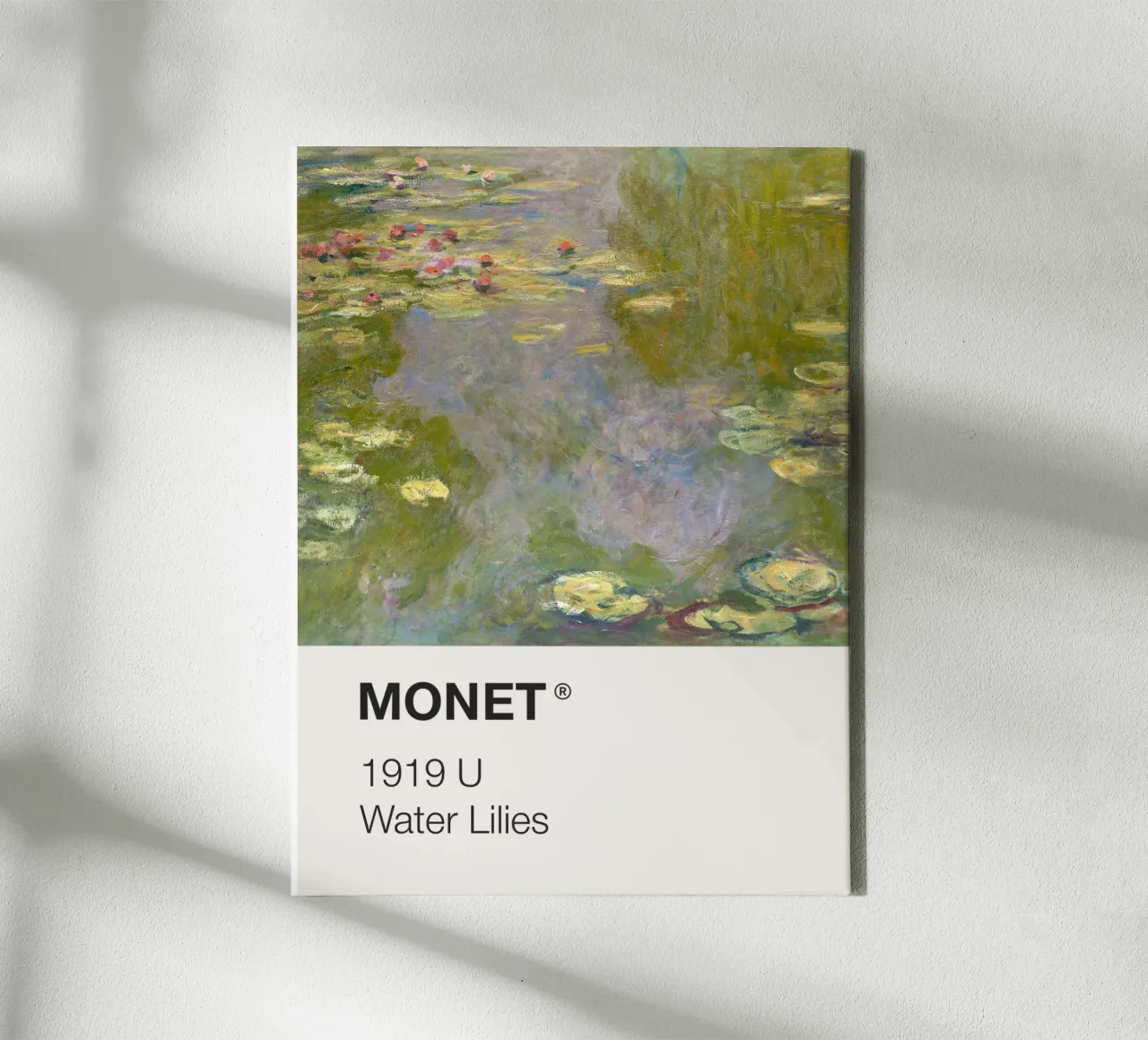 Pantone Monet tela con Cornice a cassetta da Vintagrafica