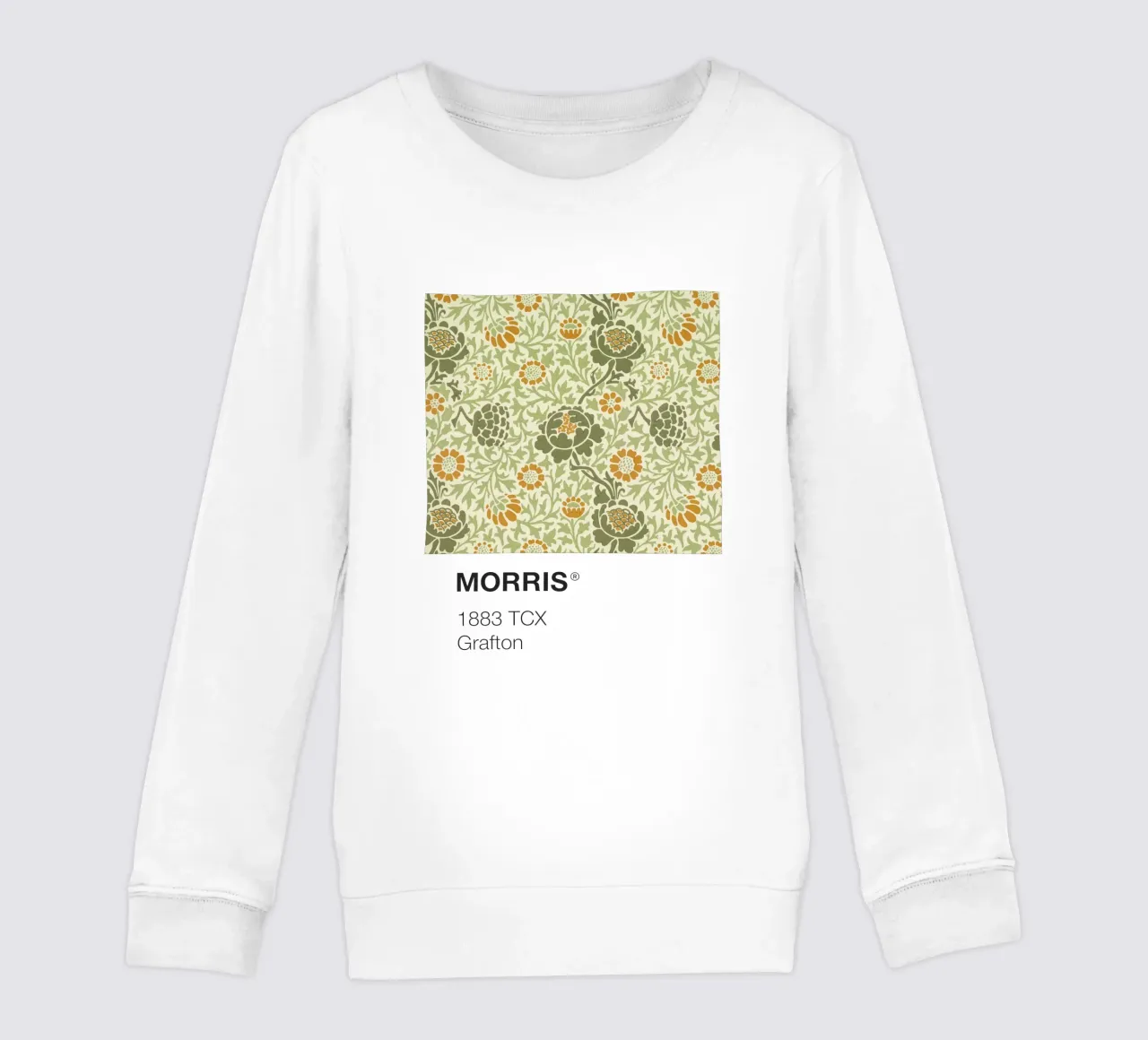 Pantone Morris felpa bambino da Vintagrafica