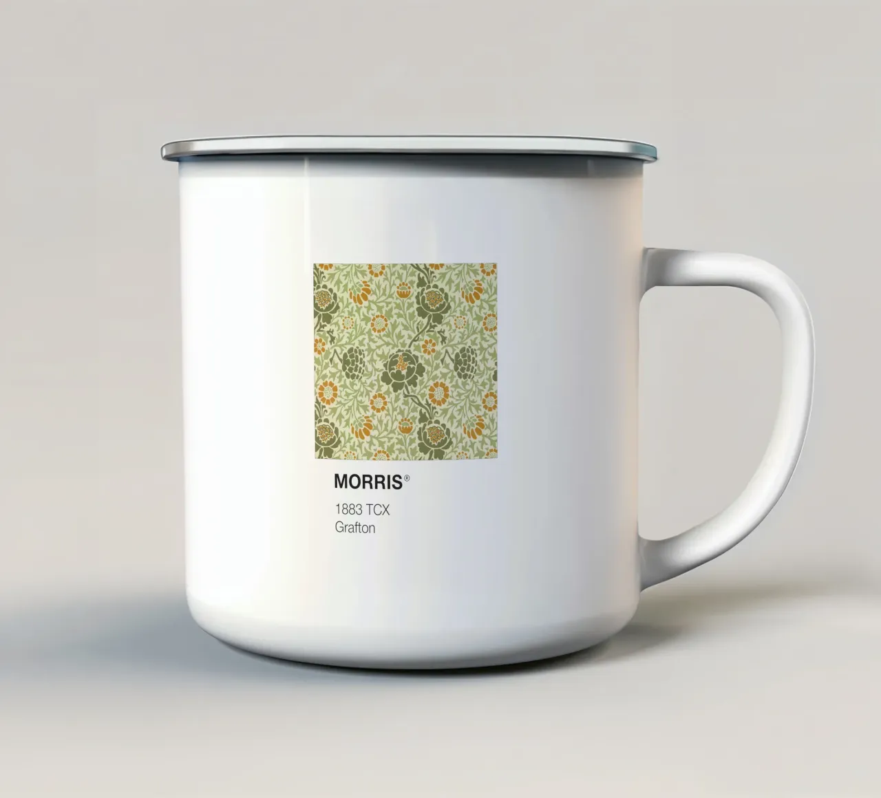 Pantone Morris tazza in smalto da Vintagrafica